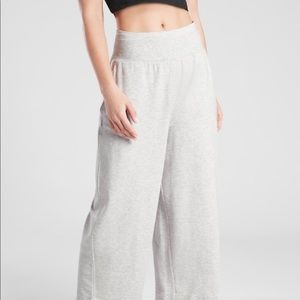 Athleta wide-legged cropped sweatpants